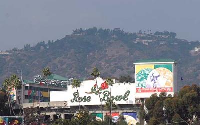 The scene - the Rose Bowl -