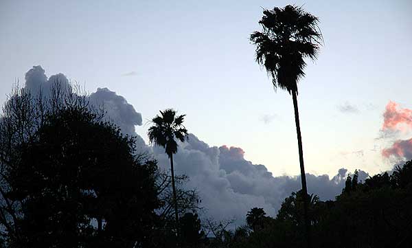 Stormy sunset in Hollywood, Friday, March 10, 2006