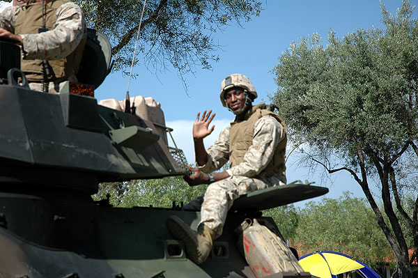 Marines at Rancho Bernardo parade, 4 July 2006