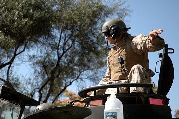 Marines at Rancho Bernardo parade, 4 July 2006