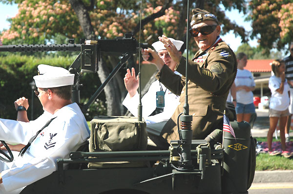 Veterans at Rancho Bernardo parade, 4 July 2006